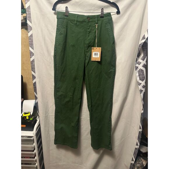 NWT Toad & Co Earthworks High Rise Straight Leg Pants Pasture Green Size 6 - Picture 1 of 6